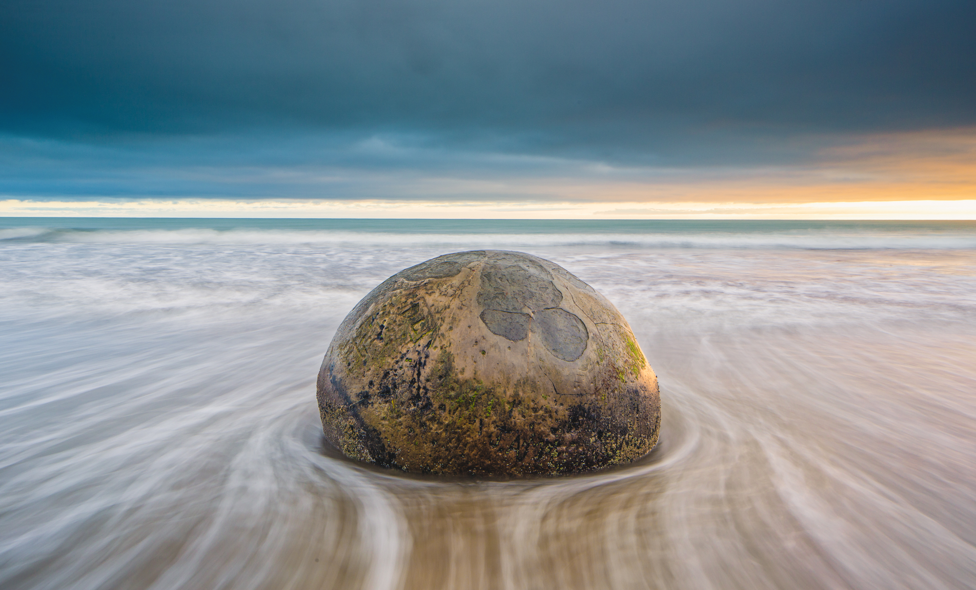 A rock stranded on the beach